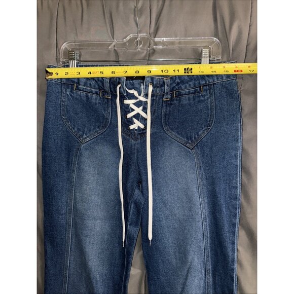 Mix It Blue Flare & Wide Leg Jeans - Picture 6 of 12